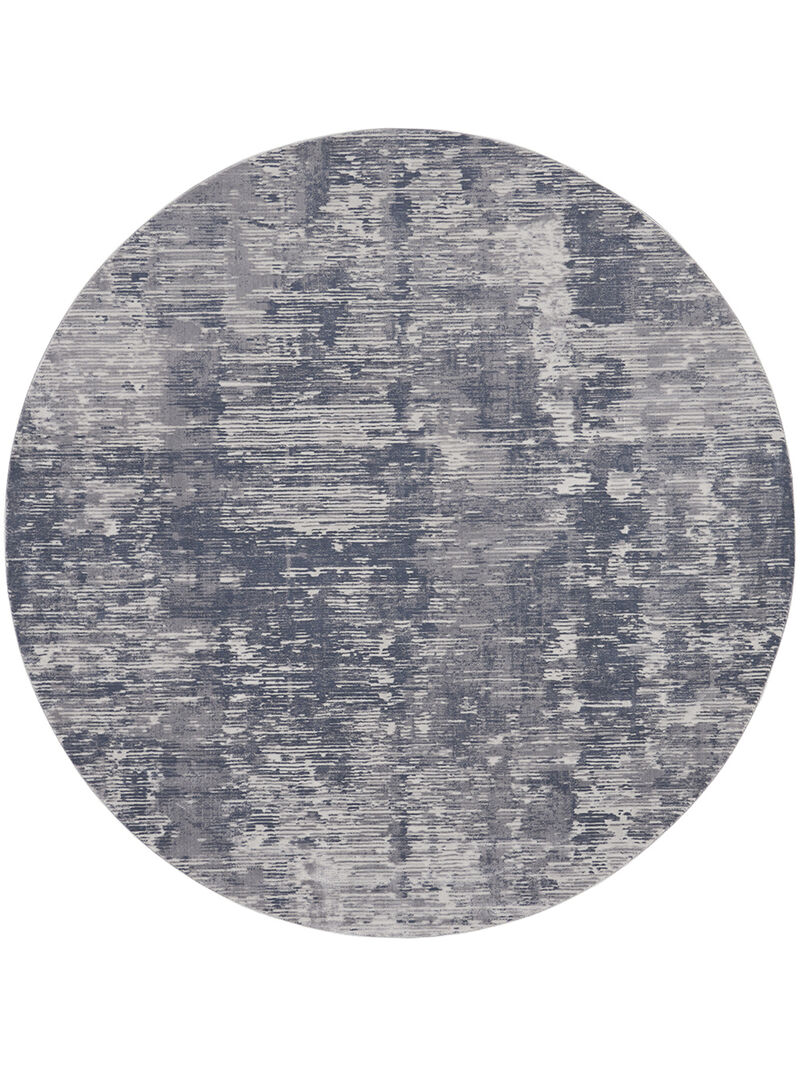 Rustic Textures RUS05 Gray 5'3" x Round Rug image number 0