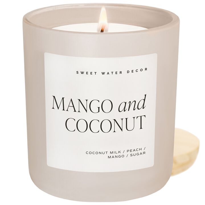Sweet Water Decor Mango and Coconut 15 oz Soy Candle
