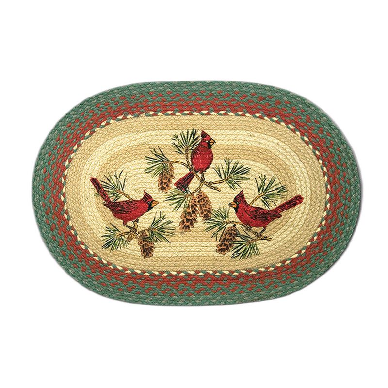 Earth Rugs Op-25 Cardinals Oval Patch 20 X 30 image number 0