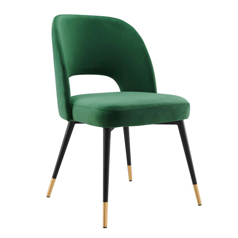 Rouse Performance Velvet Dining Side Chairs Set of 2 image number 1