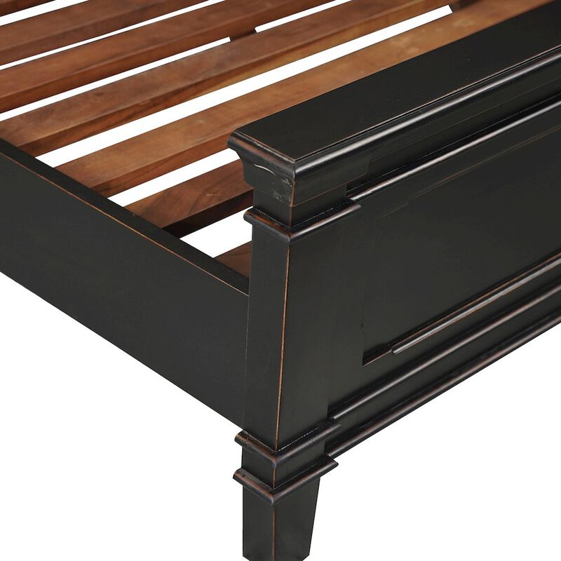 World Interiors Trento King Bed in Distressed Black image number 5