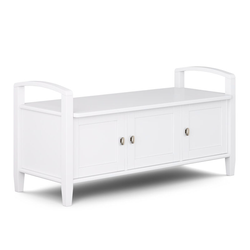 Simpli Home Warm Shaker Entryway Storage Bench image number 0