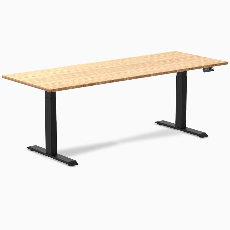 Desky Dual Bamboo Sit Stand Desk image number 0