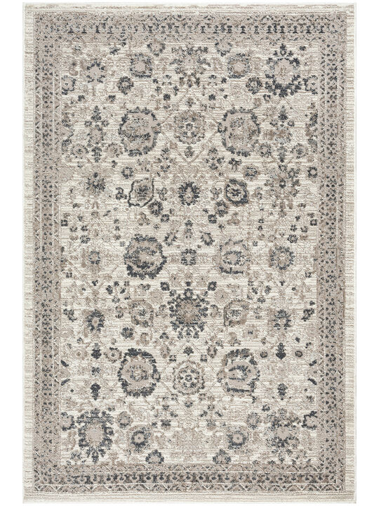 Eco Cycle ECY02 Ivory/Multicolor 3'11" x 5'11" Rug