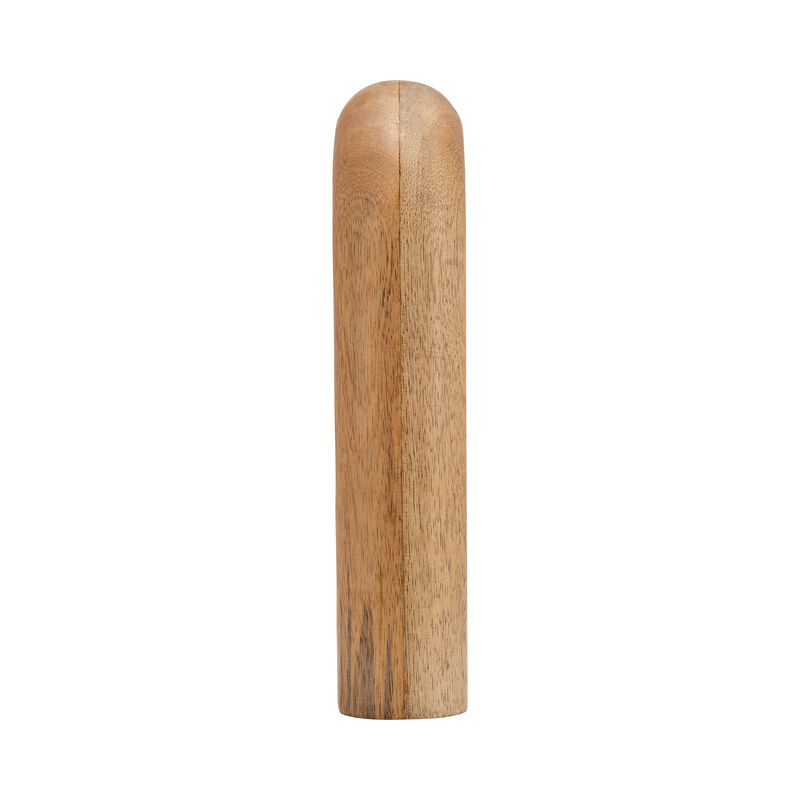 Wood Horseshoe Vase, Brown image number 2