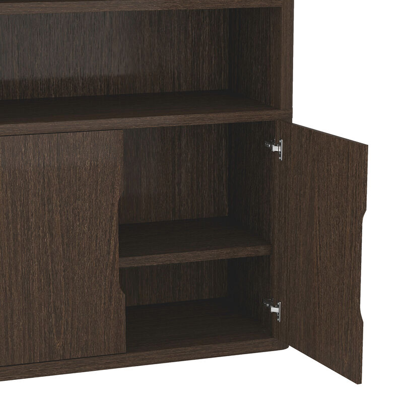 Rivington Brown Bookcase Cabinet (Set of 3)