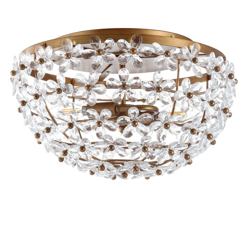 Isabelle Metal/Acrylic LED Flush Mount image number 4