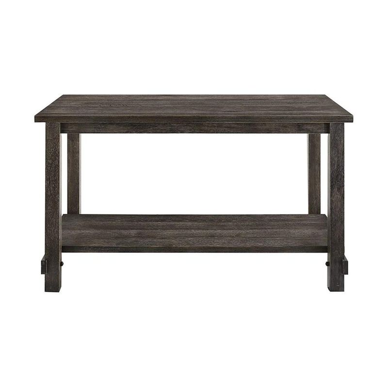 Simple Relax Rectangle Counter Height Table in Weathered Gray image number 3