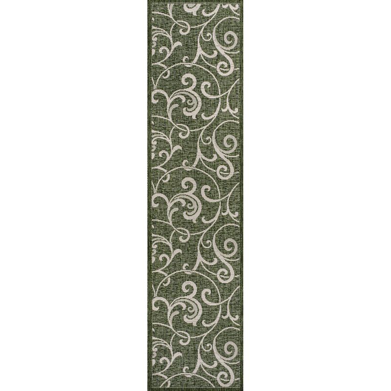 Maribel Traditional Classic All-Over Scroll Indoor/Outdoor Area Rug