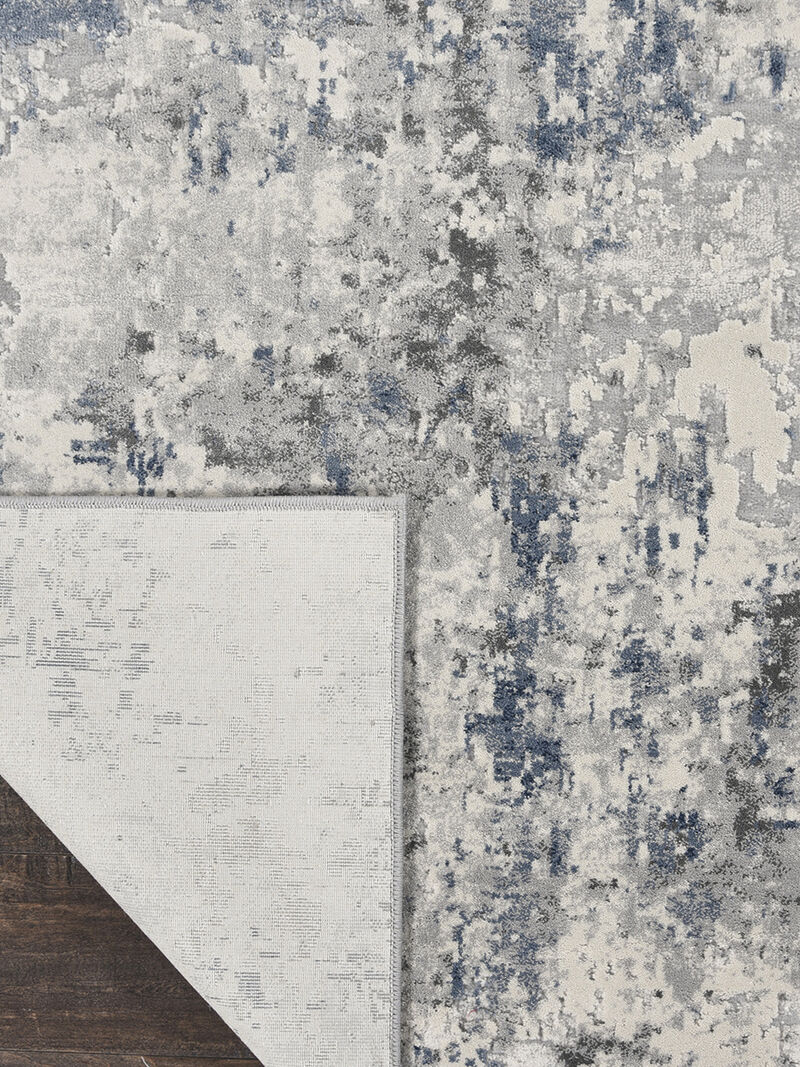 Rustic Textures RUS07 Ivory/Gray/Blue 2'2" x 7'6" Rug image number 1