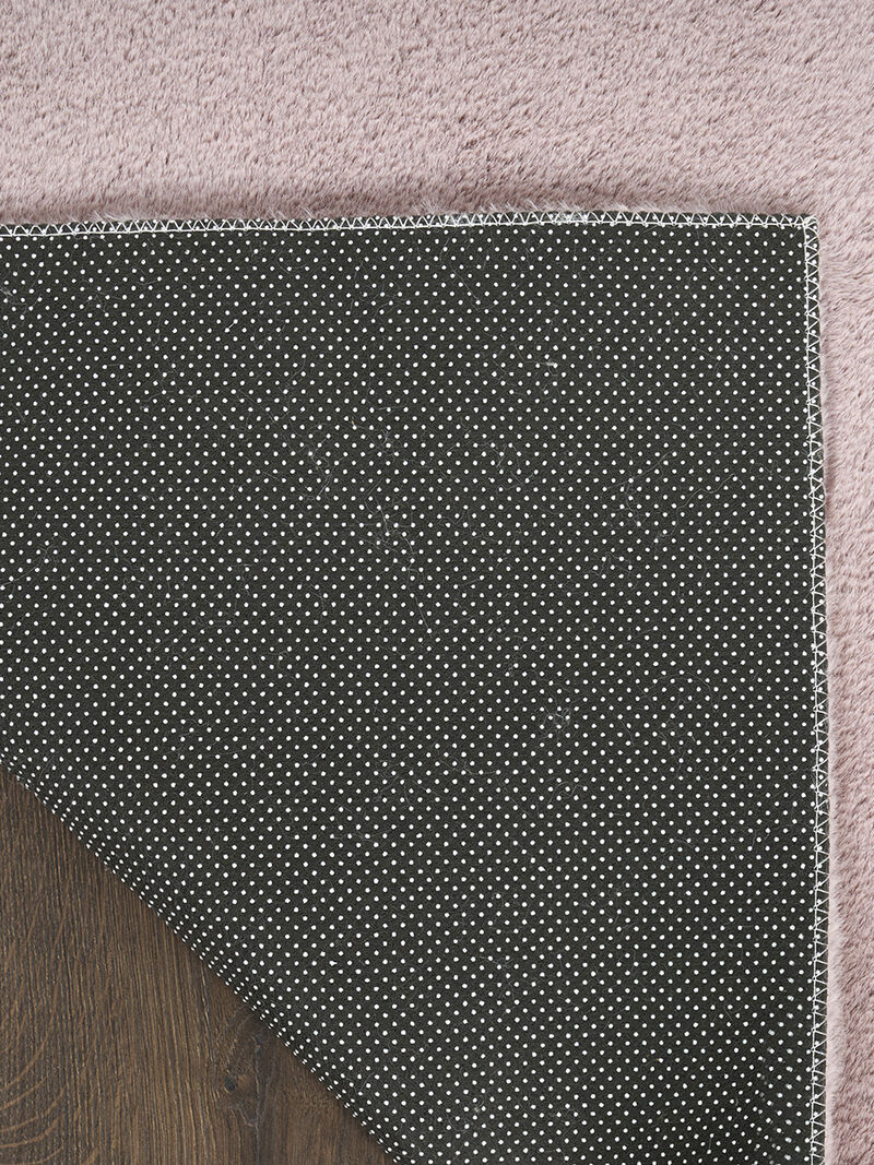 Soft Plush Rabbit Fur SFF01 Lavender 5' x 7' Rug