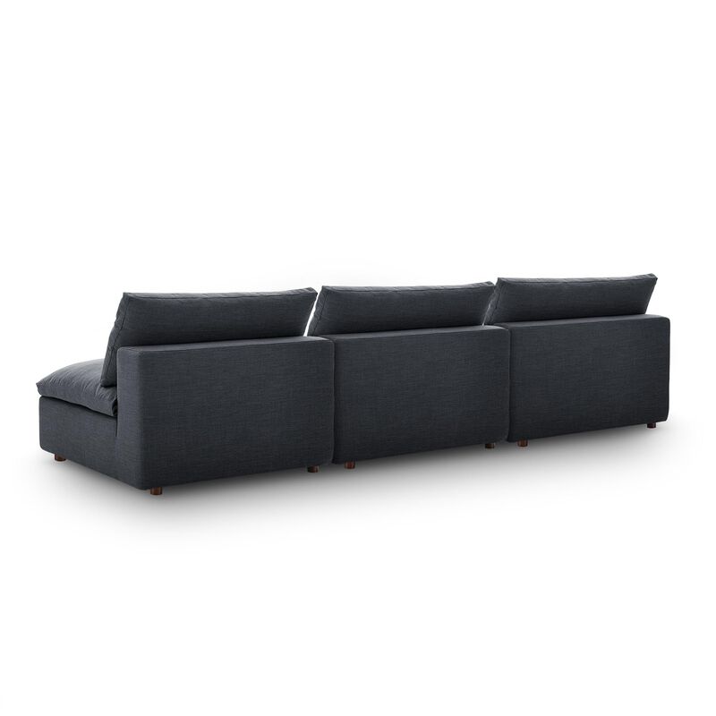 Modway Commix Down Filled Overstuffed 3-Piece Armless Sectional Sofa image number 5