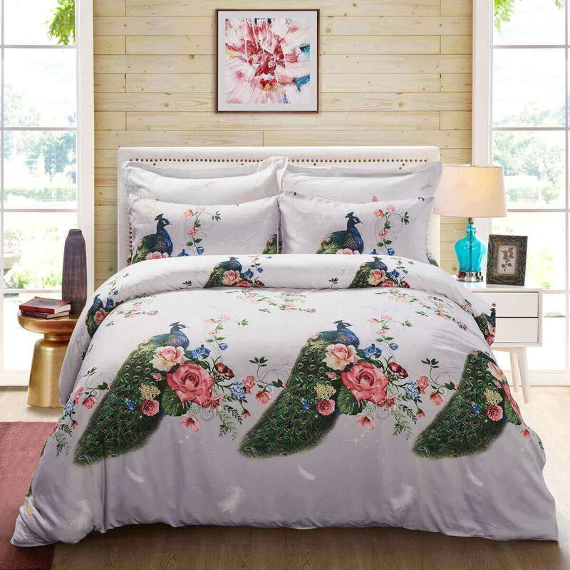 Dolce Mela Duvet Cover Set- Peacock