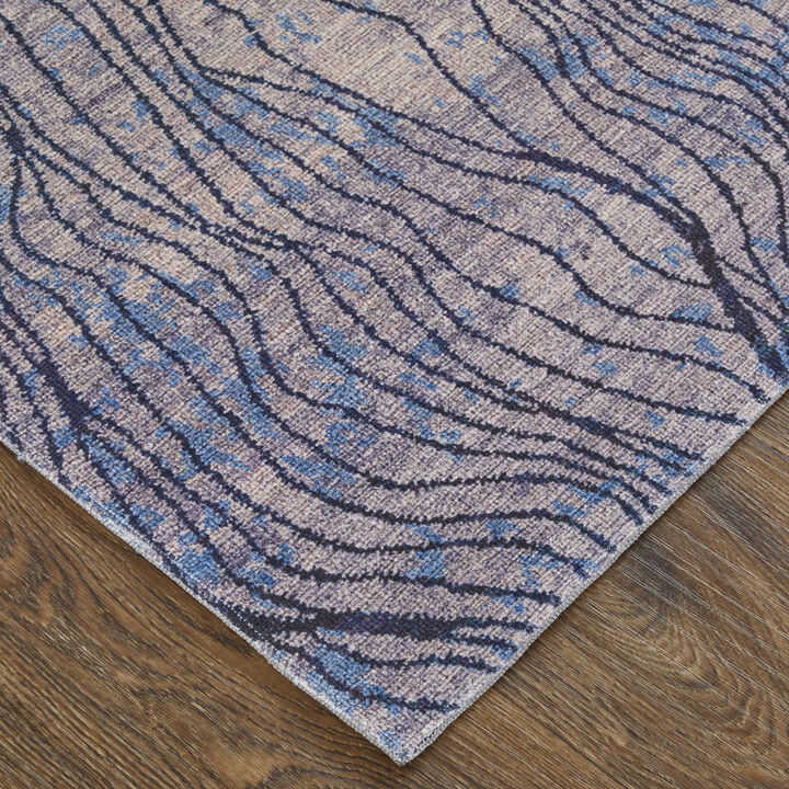 HomeRoots Abstract Power Loom Washable Runner Rug