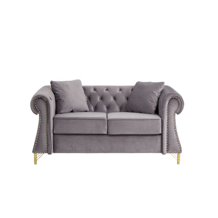 Blust 58.5" Chesterfield Loveseat