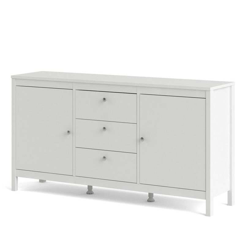 Tvilum Madrid 2 Door Sideboard with 3 Drawers, White