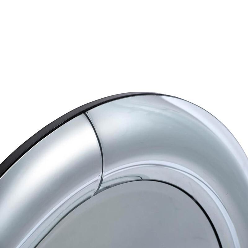 HomeRoots 32" Silver Round Curved Frame Accent Mirror image number 4