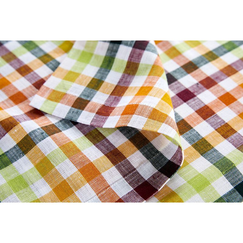 Christmas Linen Table Runner - Gingham Check, Solino Home