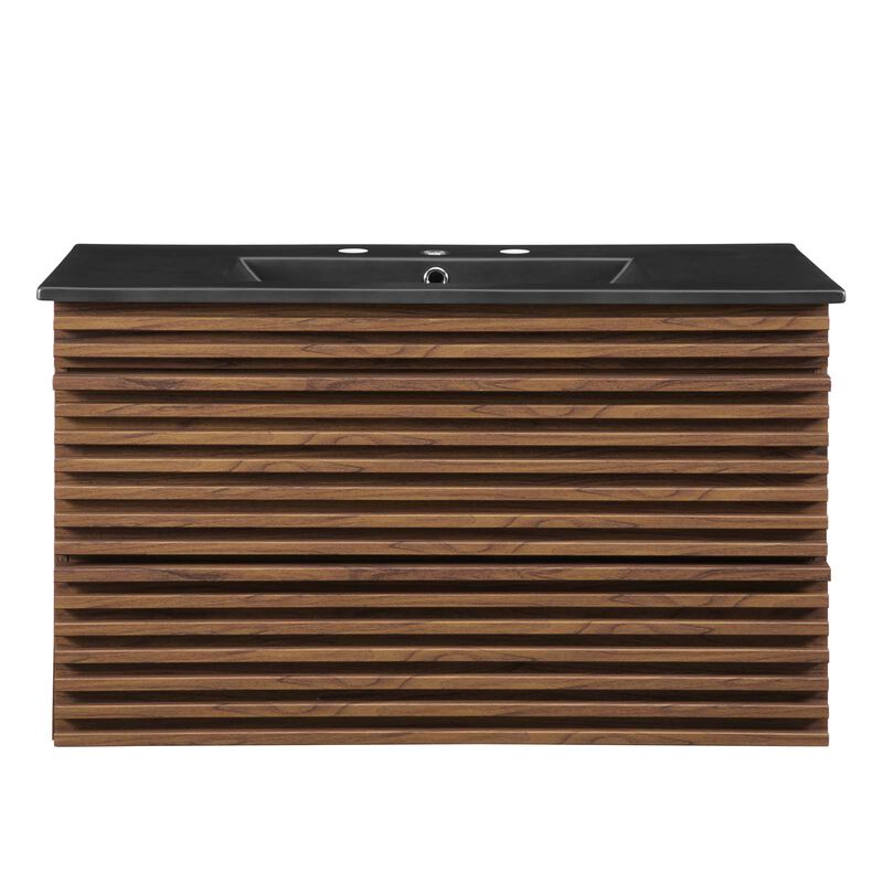 Render 36" Wall-Mount Bathroom Vanity image number 4