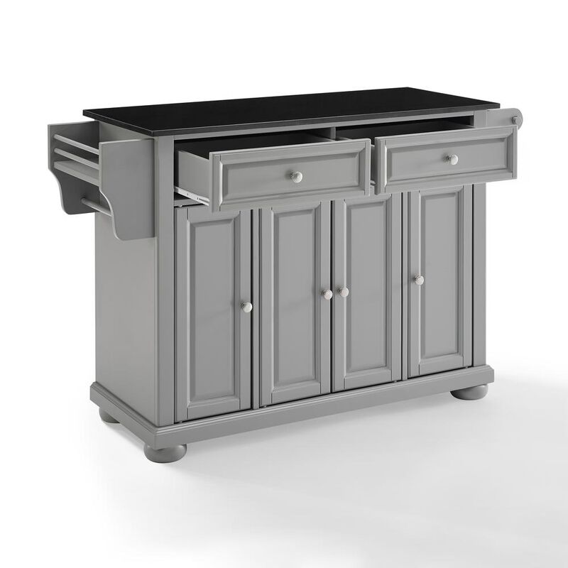 Crosley Furniture Alexandria Granite Top Full Size Kitchen Island/Cart