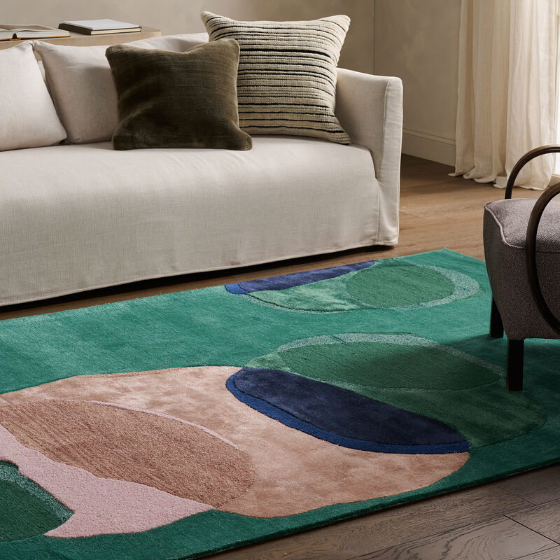 Layered Form Divya Alpine Green 12'X15' Rug image number 7