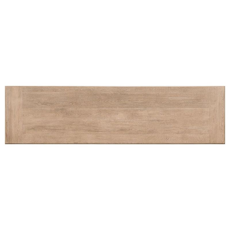 Liberty Furniture Living Room Sofa Table Center Trestle Display Shelf - Barley Buff Birch Wood image number 4