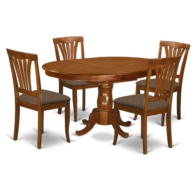 5 Pc Dining room set for 4- Kitchen dinette Table and 4 Dining Chairs