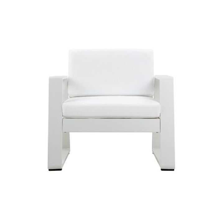 Pangea Home Air Chair White In Aluminum