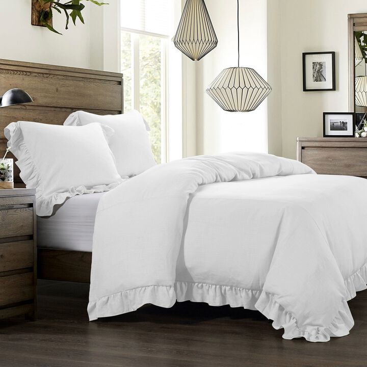 Lily White Queen Comforter Set