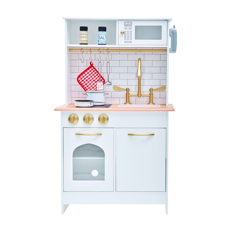 Teamson Kids Little Chef Boston Classic Play Kitchen & Cookware, White image number 0