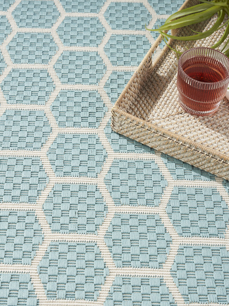 Twist Reversible TWS01 Aqua 9' x 12' Rug