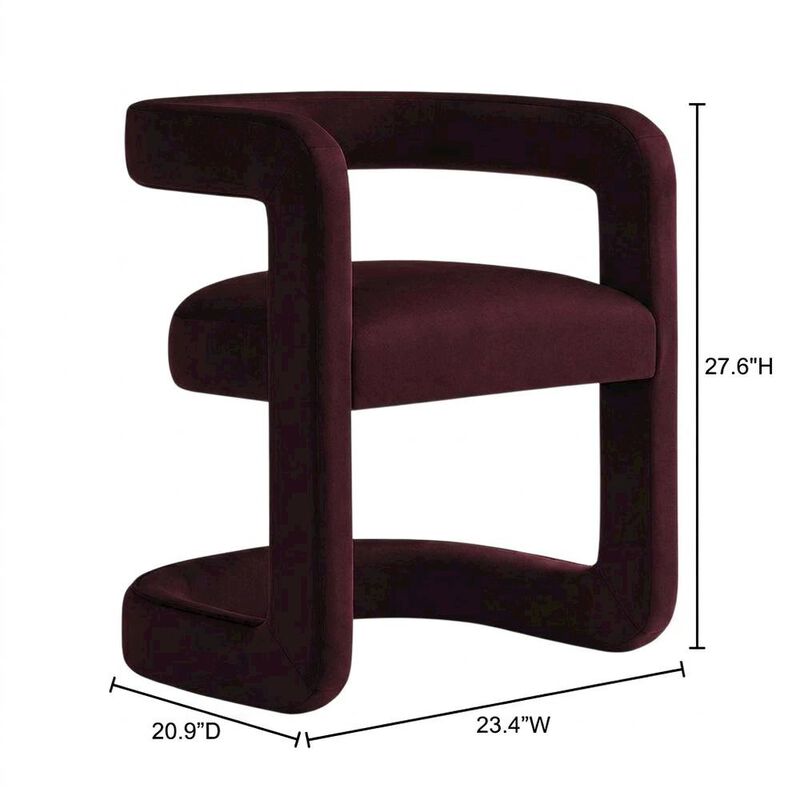 Performance Velvet Barrel Dining Chair with Arms, Cadet Blue image number 2