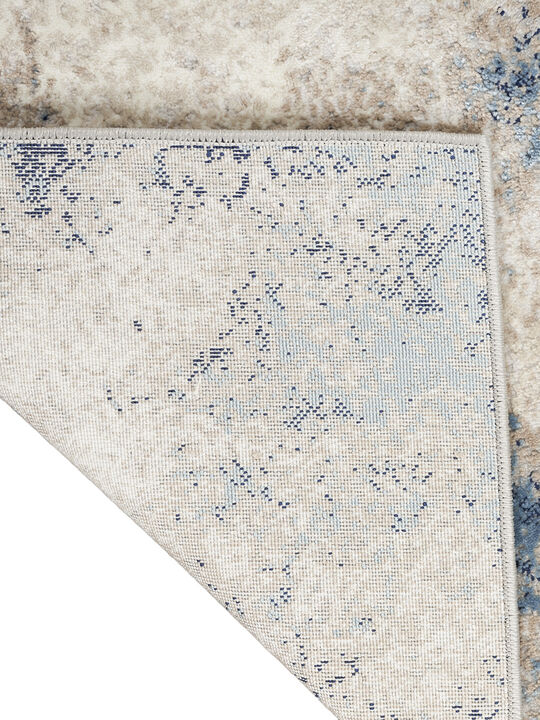 CK022 Infinity IFN05 Ivory/Gray/Blue 6' x 9' Rug