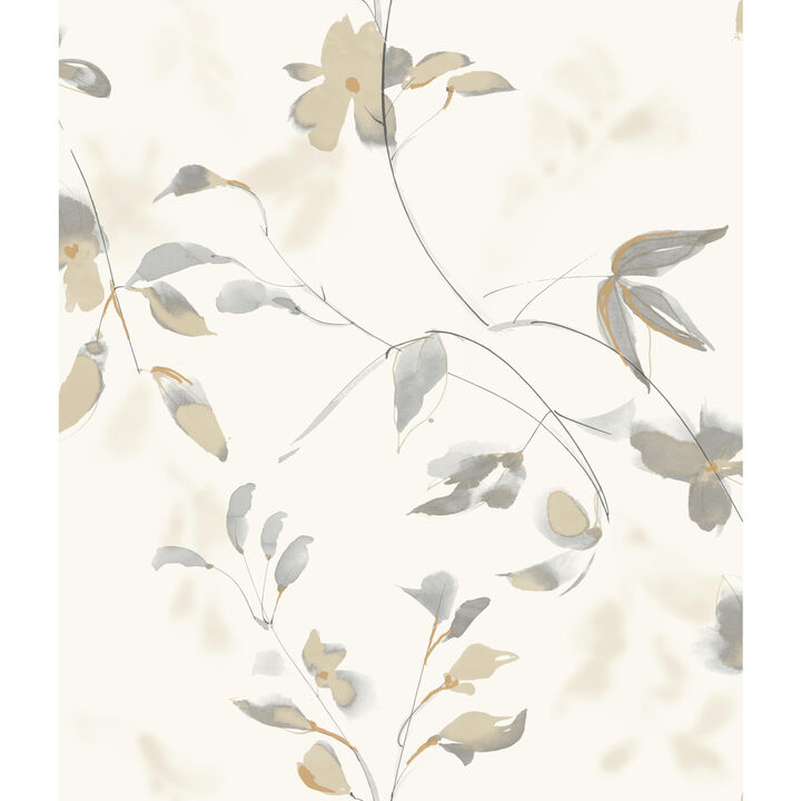 Linden Flower Tan Wallpaper