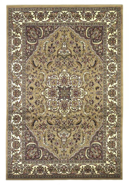 1' X 2' Polypropylene Beige Or  Ivory Area Rug