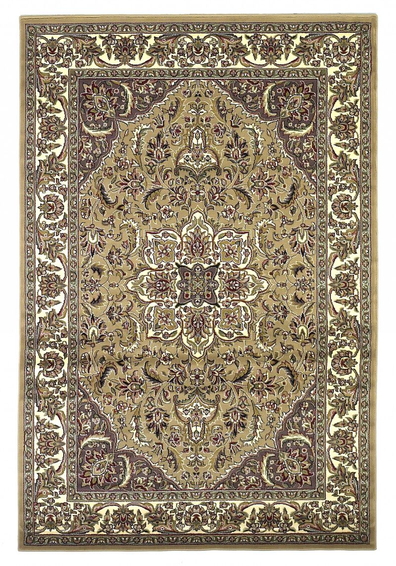 1' X 2' Polypropylene Beige Or  Ivory Area Rug image number 0