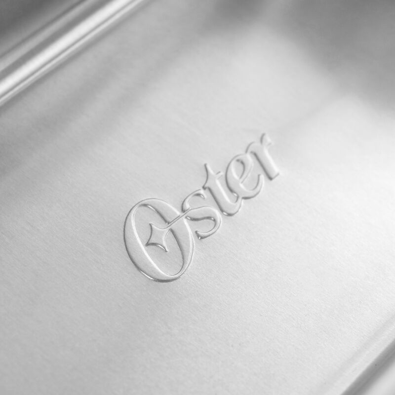 Oster Baker's Glee 9 Inch x 5.3 Inch Aluminum Rectangle Loaf Pan in Silver