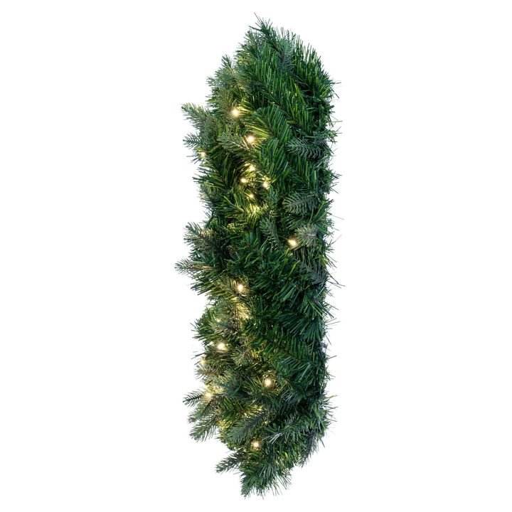Vickerman 24" Douglas Fir Artificial Pre-Lit Wreath Warm White 3mm Low Voltage LED Wide Angle Lights.