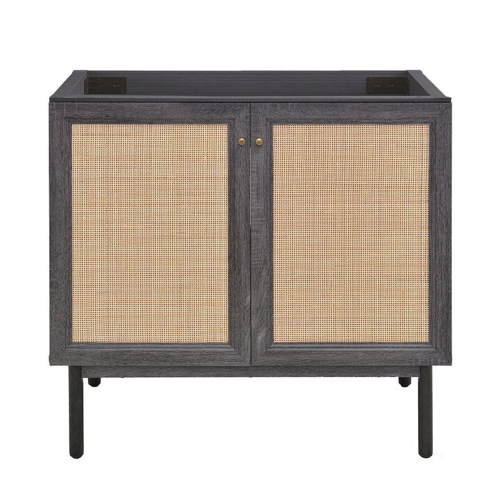 Classe 36" Bathroom Vanity in Black Cabinet Only