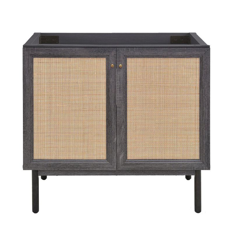 Classe 36" Bathroom Vanity in Black Cabinet Only image number 0