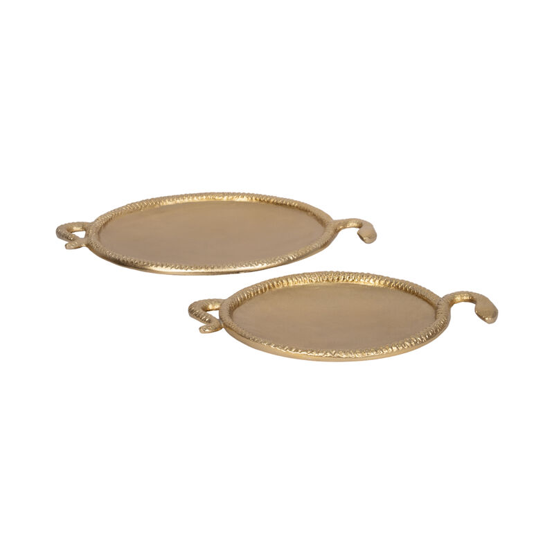 S/2 Snake Border Round Trays image number 0