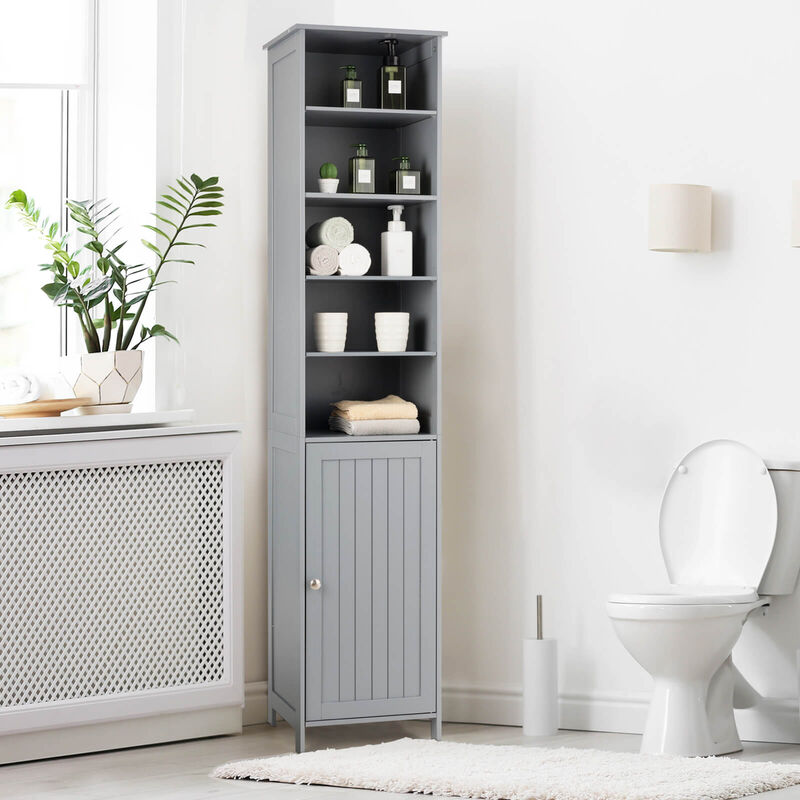 Free Standing Tall Floor Bathroom Storage Cabinet