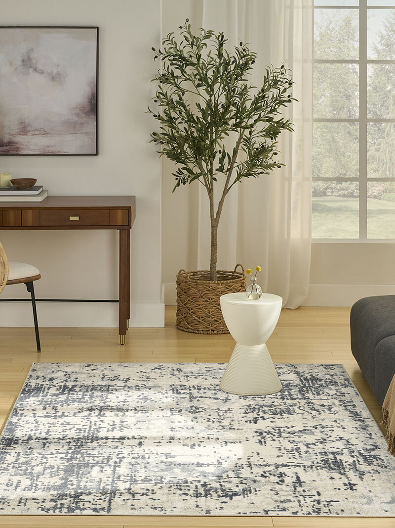Quarry QUA17 Ivory/Gray 5'3" x 7'3" Rug image number 1
