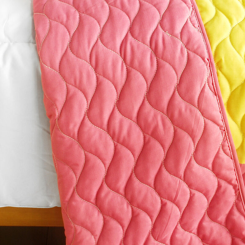 3 Piece Vermicelli Quilted Patchwork Quilt Set Anna Love Collection image number 2