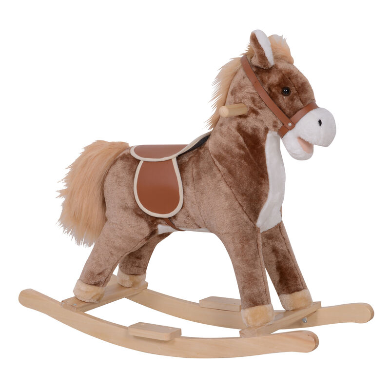 BreeBe Toddler Rocking Horse with Soft Plush Body image number 0