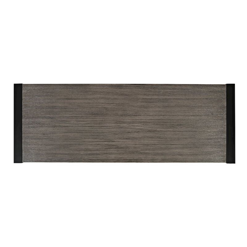 Jofran Pinnacle Modern Loft Iron and Wood Grey Sofa Table