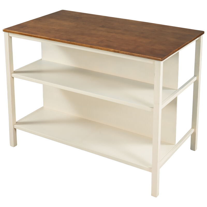 Streamdale Rustic 45'' Kitchen Island and Dining Table image number 6