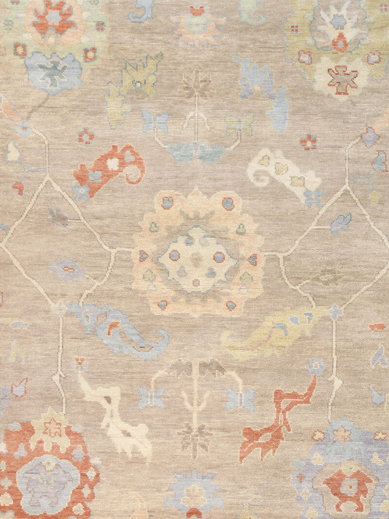 Pasargad Home Oushak Hand-Knotted Wool Area Rug image number 2