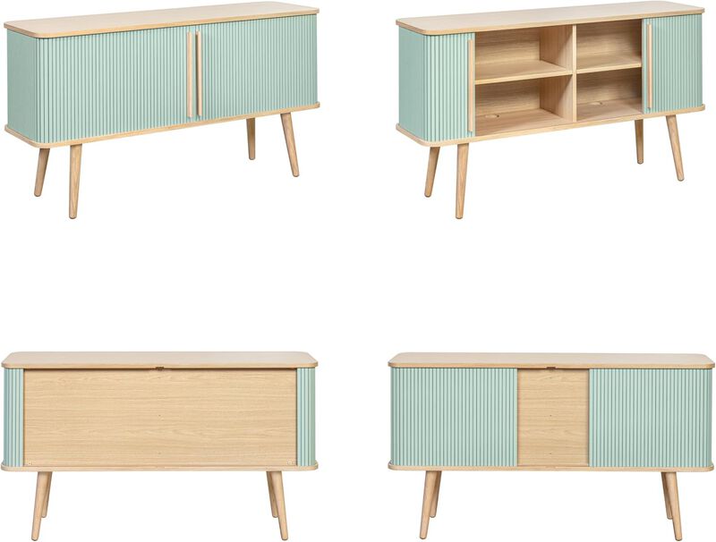 SLIDDO 53'' Sideboard with Doors and Shelves - Credenza.