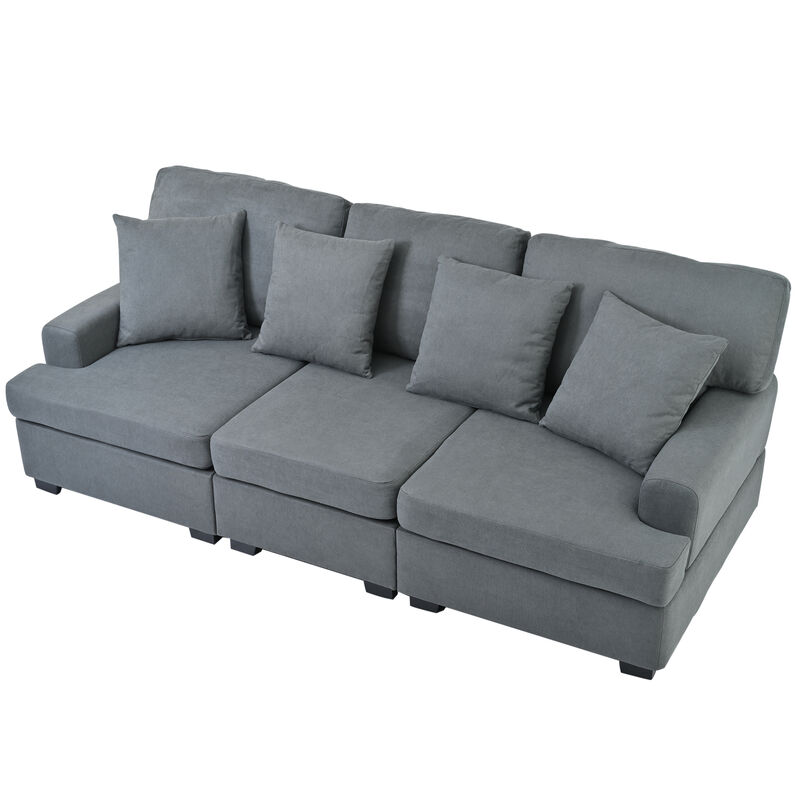 U_STYLE 3 Seat Sofa with Removable Back